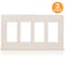 Faith Wall Plate, Number of Gangs: 4-Gang Plastic, Light Almond SWP4-LA-03 - alternate 1